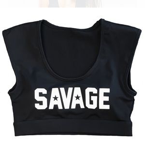 Savage barbell crop sports bra size medium